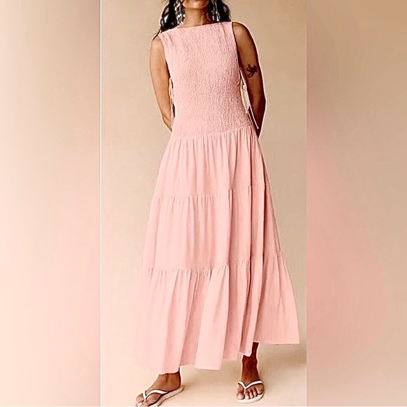 Free People Dresses & Skirts - 3011. FREE PEOPLE Sterling Maxi Dress in Pink Chalk NWT $98